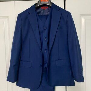 Gioberti Boys 3-Piece Suit - Size 10 Royal Blue